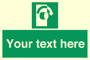 Custom Turn Clockwise Sign